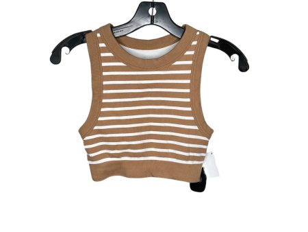 Tank Top By Aerie In Brown & White, Size: Xs For Discount