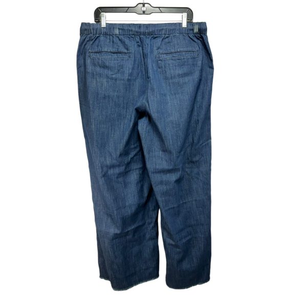 Jeans Wide Leg By J. Crew In Blue Denim, Size: Xl For Sale