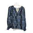 Top Long Sleeve By Chicos In Blue, Size: Xl Online Sale