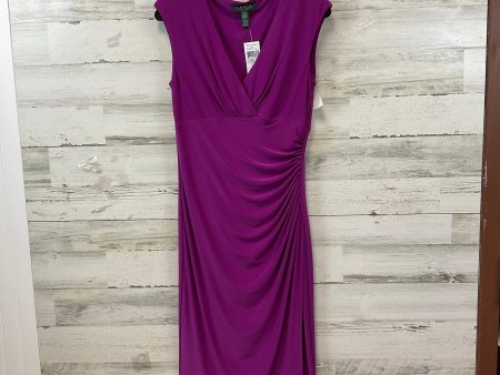 Dress Party Midi By Lauren By Ralph Lauren In Purple, Size: M Discount