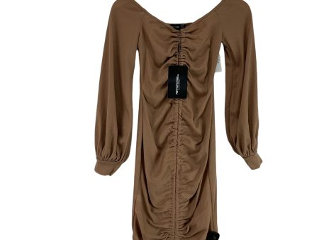 Dress Casual Short By Pretty Little Thing In Brown, Size: M For Discount