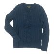 Sweater Cardigan By Eddie Bauer In Blue, Size:M Discount