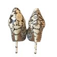 Shoes Luxury Designer By Jimmy Choo In Snakeskin Print, Size:8.5 For Discount