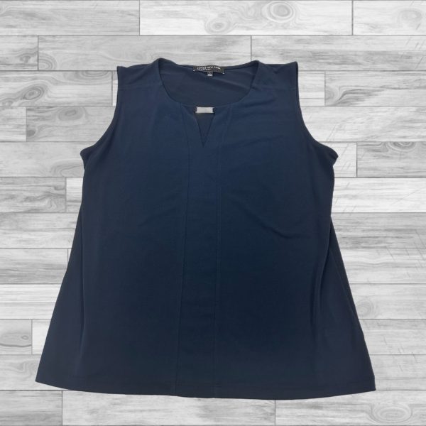 Top Sleeveless By Jones New York In Navy, Size: L Fashion