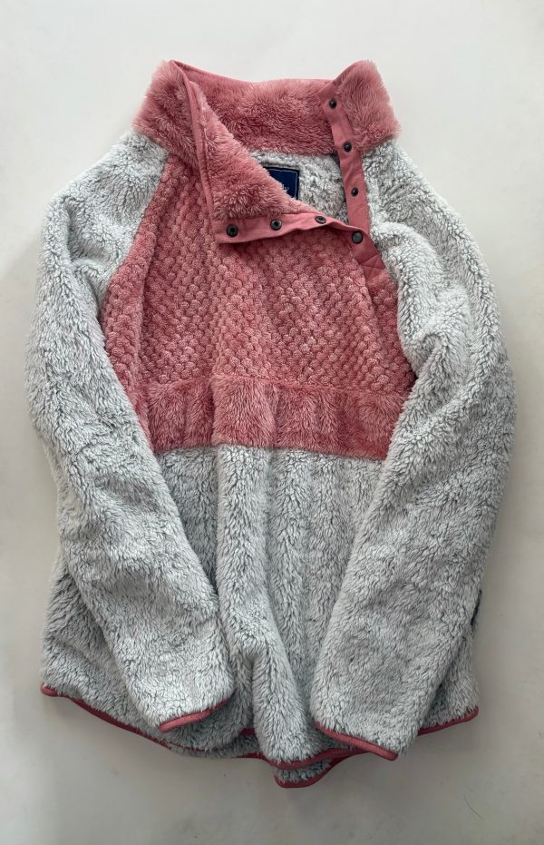 Jacket Fleece By Simply Southern In Pink, Size: L Hot on Sale