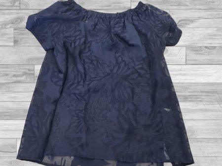 Top Short Sleeve Designer By Lilly Pulitzer In Navy, Size: M on Sale