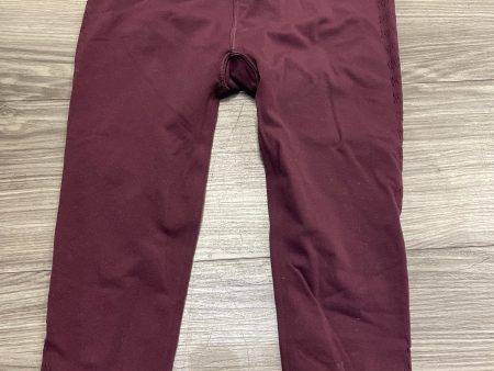 Athletic Capris By Lululemon In Maroon, Size: M Supply