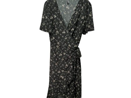 Wrap Dress Casual Maxi By Shein In Floral Print, Size: 3x Sale