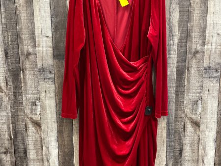 Dress Party Midi By Cmf In Red, Size: 3x on Sale