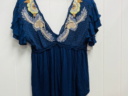 Tunic 3 4 Sleeve By Free People In Navy, Size: S on Sale