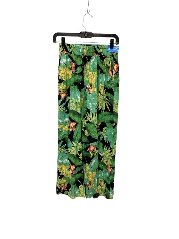 Pants Linen By Nicole By Nicole Miller In Tropical Print, Size: Xs Online Hot Sale