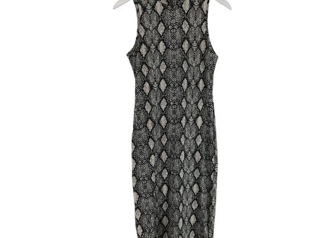 Dress Casual Midi By Caution To The Wind In Snakeskin Print, Size: M Supply