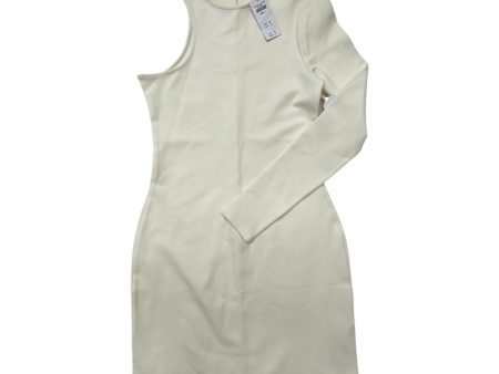 Dress Party Midi By Abercrombie And Fitch In Cream, Size: S For Cheap