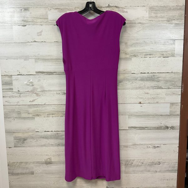 Dress Party Midi By Lauren By Ralph Lauren In Purple, Size: M Discount