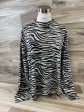 Top Long Sleeve Basic By Eloquii In Zebra Print, Size: 3x Online now