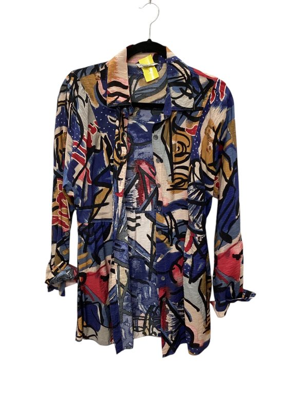 Tunic Long Sleeve By John Mark In Multi-colored, Size: M Online Hot Sale