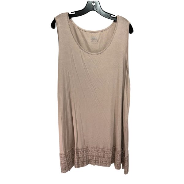 Top Sleeveless By Logo In Pink, Size: 2x Online