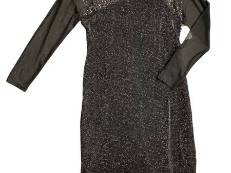 Dress Party Short By Calvin Klein In Black & Silver, Size: 14 Online now