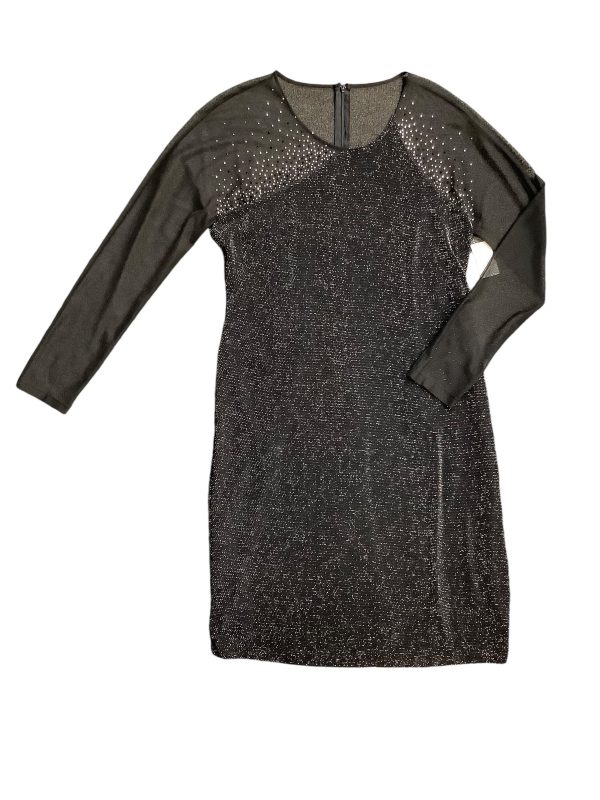 Dress Party Short By Calvin Klein In Black & Silver, Size: 14 Online now