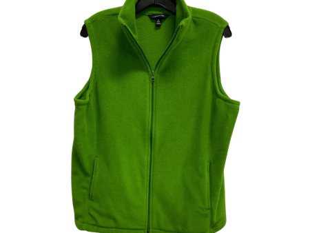 Vest Fleece By Lands End In Green, Size: M Discount