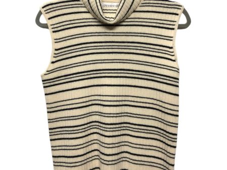 Top Sleeveless By Jones New York In Black & Cream, Size: L Cheap