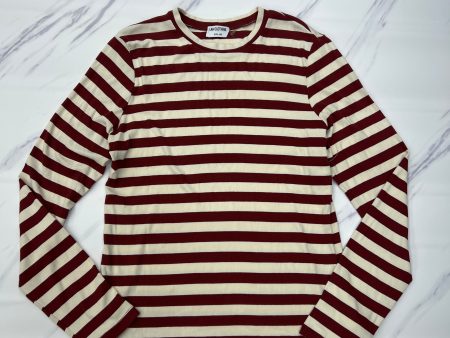 Top Long Sleeve By Anthropologie In Striped Pattern, Size: Xl Online Sale