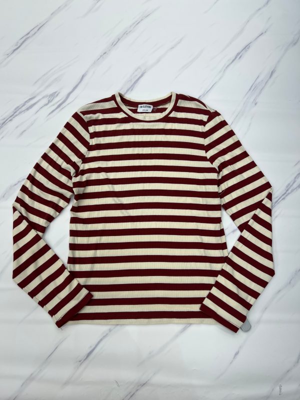 Top Long Sleeve By Anthropologie In Striped Pattern, Size: Xl Online Sale