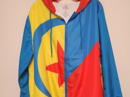 Jacket Windbreaker By Walt Disney In Blue & Red, Size: 1x Online Hot Sale