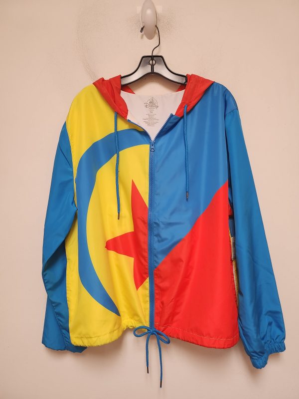 Jacket Windbreaker By Walt Disney In Blue & Red, Size: 1x Online Hot Sale