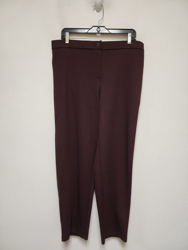 Pants Other By Eileen Fisher In Maroon, Size: 12 Fashion