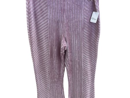 Pants Corduroy By Free People In Purple, Size: L on Sale