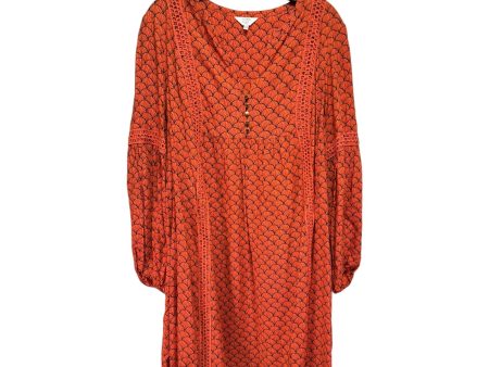 Dress Casual Short By Crown And Ivy In Orange, Size: 2x Online Sale