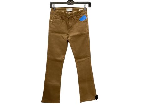 Pants Other By Frame In Tan Denim, Size: 2 Hot on Sale