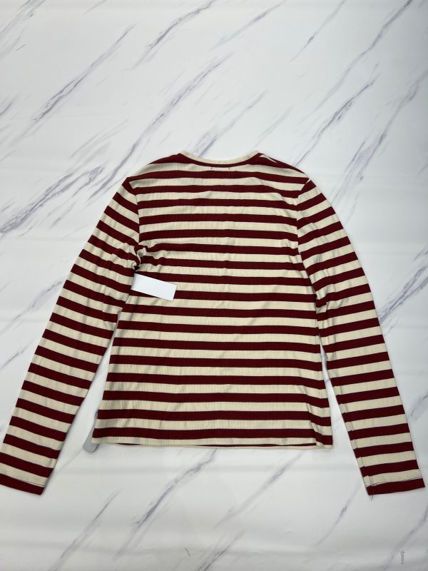 Top Long Sleeve By Anthropologie In Striped Pattern, Size: Xl Online Sale