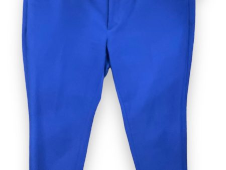 Pants Cropped By Banana Republic In Blue, Size: 8 For Sale