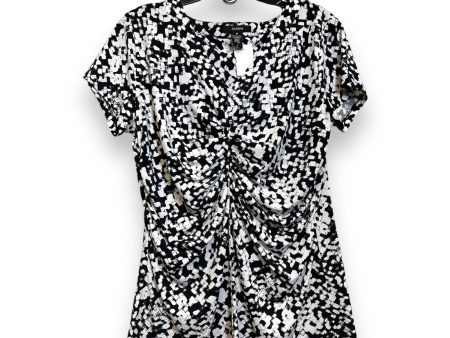 Top Sleeveless By Alfani O In Black White, Size: M Fashion