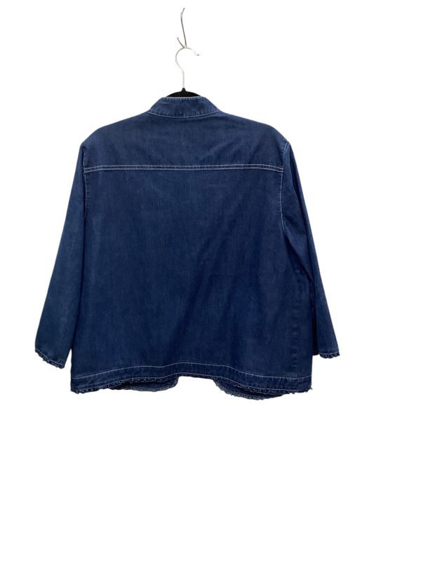 Jacket Denim By Alfred Dunner In Blue Denim, Size: Xl For Cheap