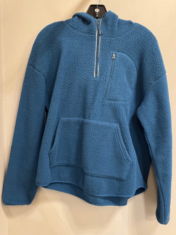 Jacket Fleece By Tek Gear In Blue, Size: L Online Sale