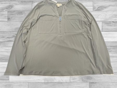 Top Long Sleeve By Michael By Michael Kors In Grey, Size: M Online Hot Sale