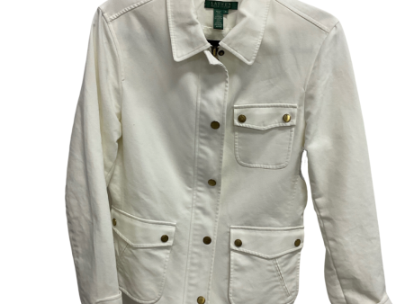 Jacket Moto By Lauren By Ralph Lauren In White, Size: M Hot on Sale