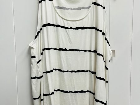 Top Sleeveless By Zenana Outfitters In Black & White, Size: 3x Sale