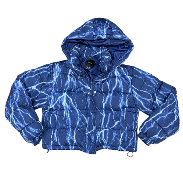 Coat Puffer & Quilted By Forever 21 In Blue, Size: S For Discount