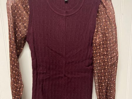 Top Long Sleeve By Talbots In Maroon, Size: Sp Discount