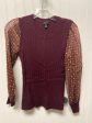 Top Long Sleeve By Talbots In Maroon, Size: Sp Discount