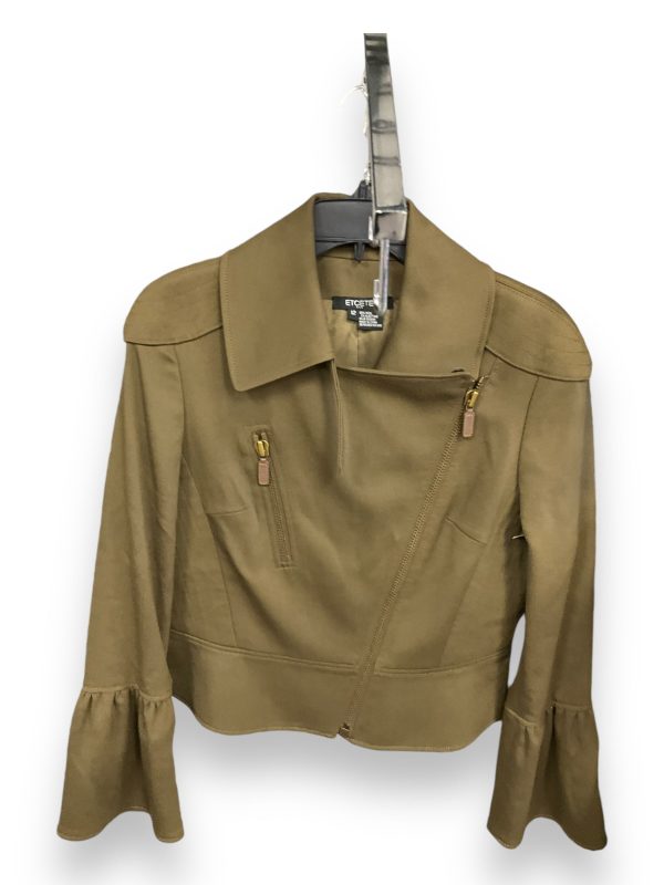 Jacket Moto By Etcetra In Green, Size: 12 For Discount