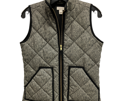 Vest Puffer & Quilted By J. Crew In Black & Tan, Size: Xxs on Sale