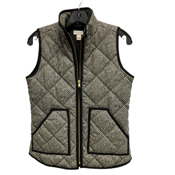 Vest Puffer & Quilted By J. Crew In Black & Tan, Size: Xxs on Sale