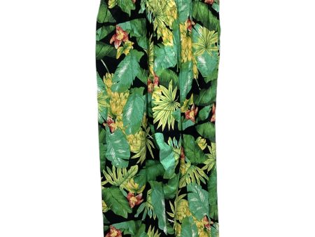 Pants Linen By Nicole By Nicole Miller In Tropical Print, Size: Xs Online Hot Sale