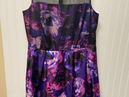 Dress Party Short By London Times In Purple, Size: 1x For Discount