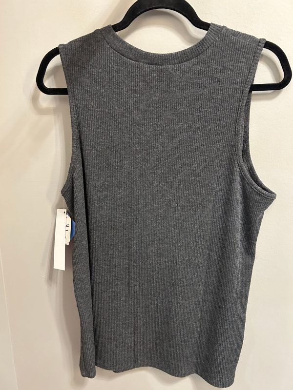 Top Sleeveless By Vocal In Grey, Size: 1x Hot on Sale